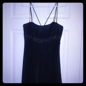 Long black gown